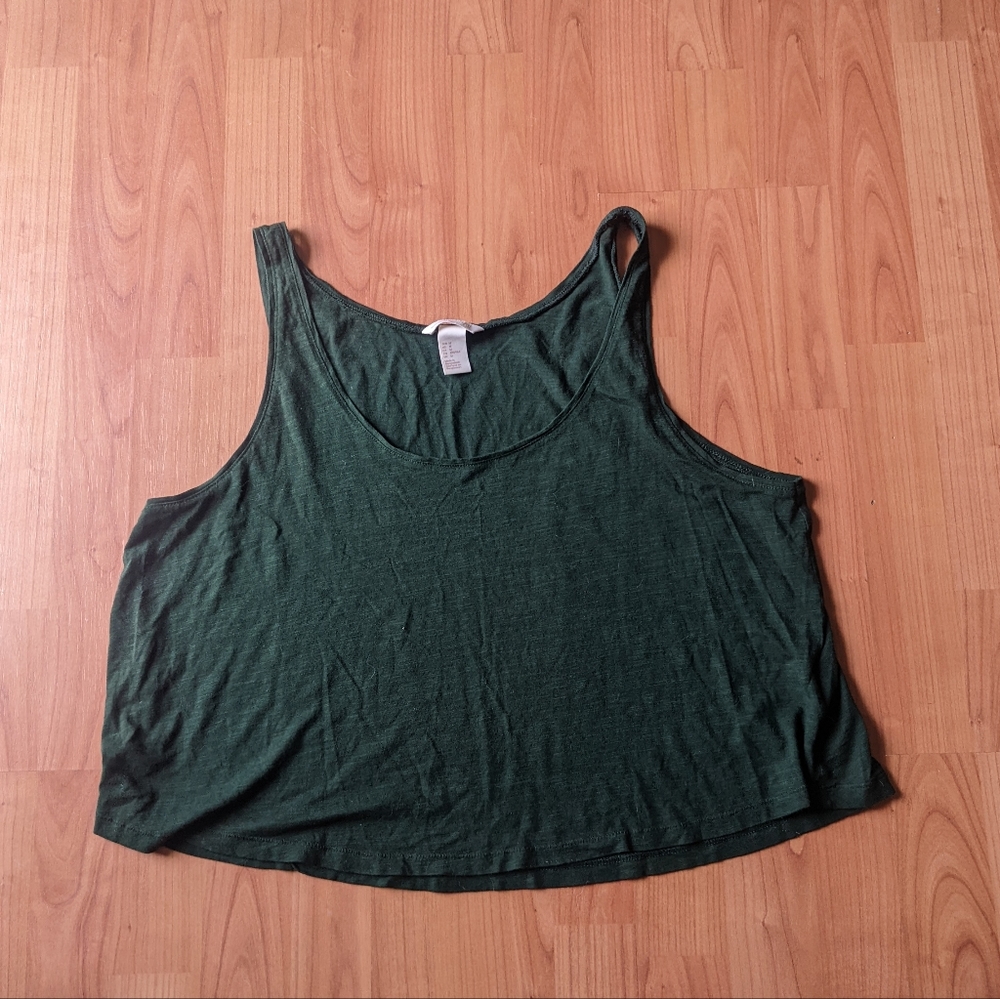 H&M cropped wide tank top
